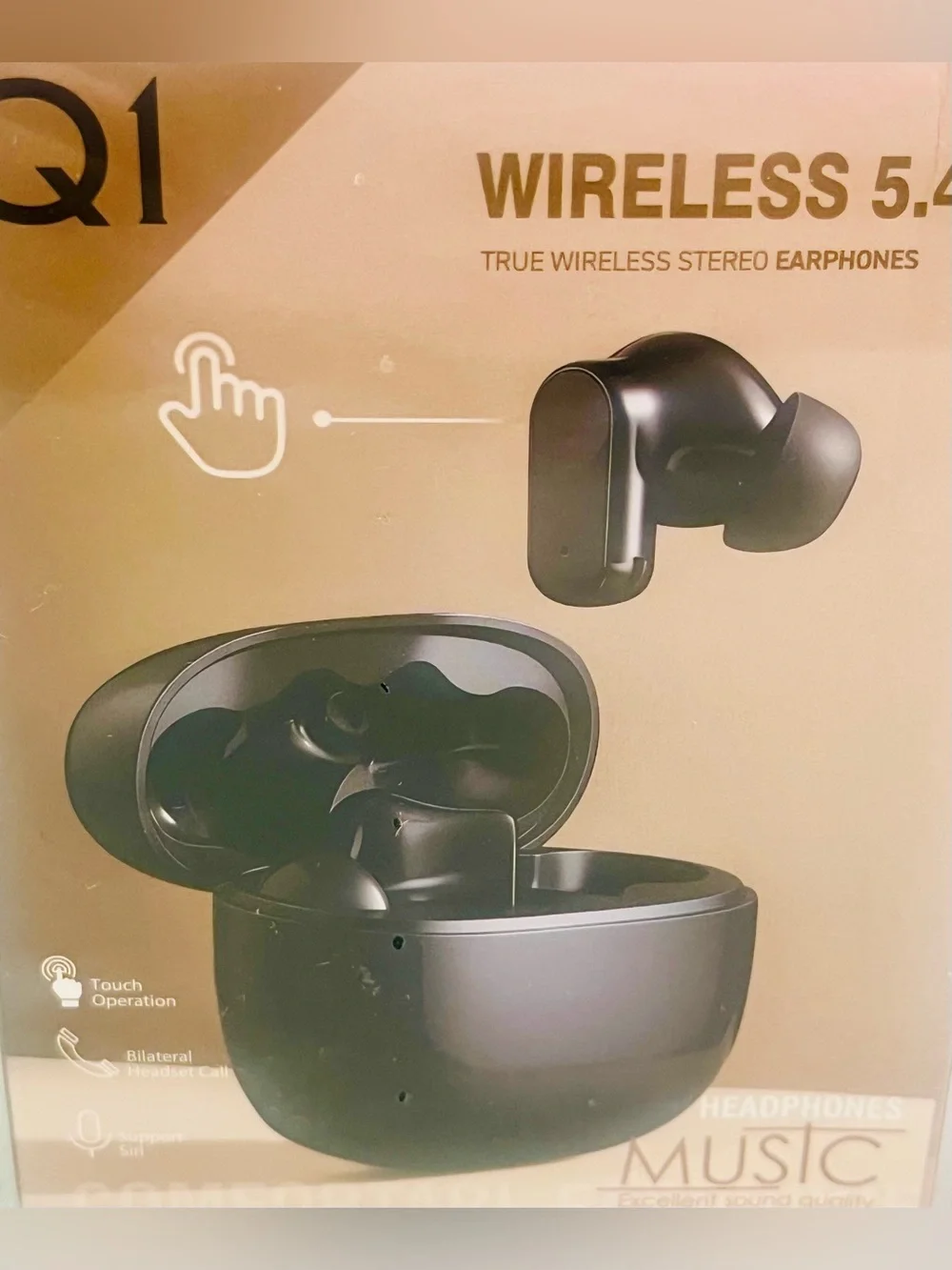 Wireless 5.49 True Wireless Earbuds - Black